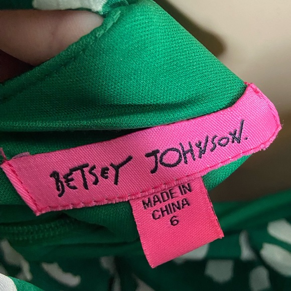 Betsey Johnson All The Dots Green Polka Dot Tie Back Dress - Picture 10 of 10